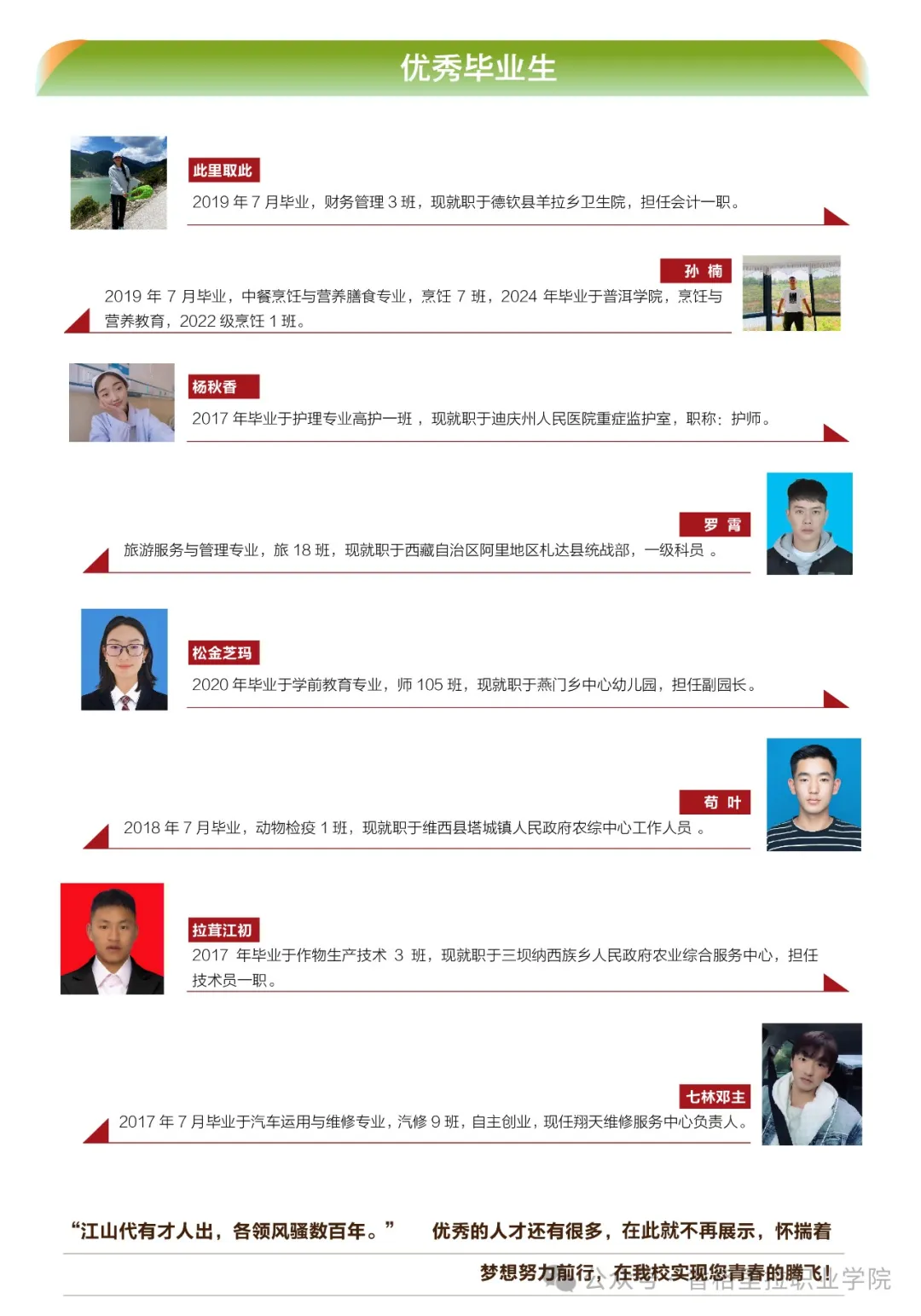 香格里拉职业学院 迪庆藏族自治州民族中等专业学校2024年招生简章（中职）(图7)